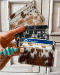 Western Cowhide Credit Card Holder - Money Holder